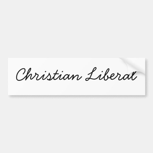 Christelijk liberaal bumpersticker (Voorkant)