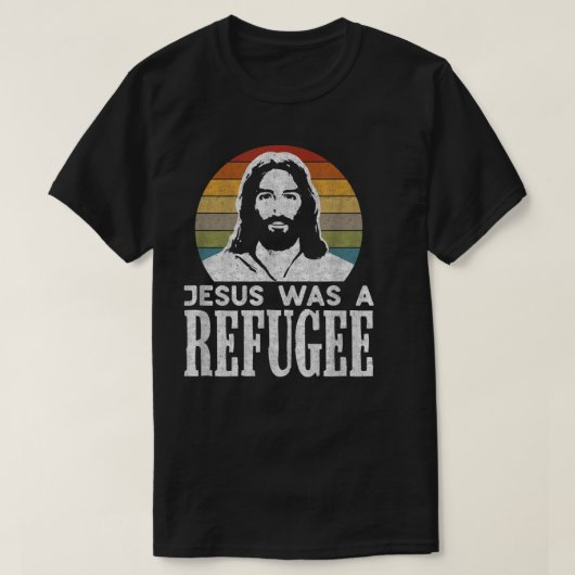 Christelijk liberaal Jezus pro immigratie was een T-shirt (Design voorkant)