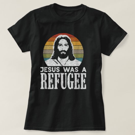 Christelijk liberaal Jezus pro immigratie was een  T-shirt (Design voorkant)