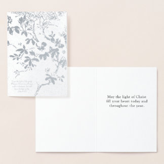 Christelijk licht van Christus Folie Kaarten