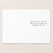 Christelijk licht van Christus Folie Kaarten (Binnen)
