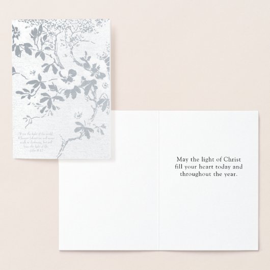 Christelijk licht van Christus Folie Kaarten (Display)