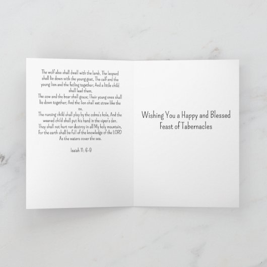 Christelijk Loofhuttenfeest Kaart