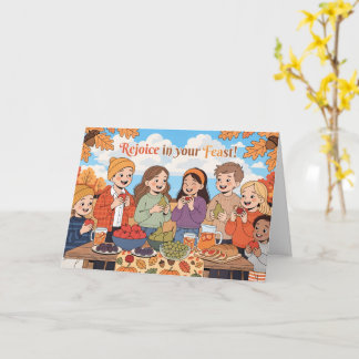 Christelijk Loofhuttenfeest Kaart voor Kinderen
