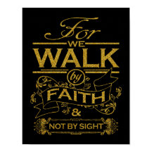 Christelijk lopen we door Faith Bible Verse Quote