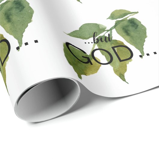 Christelijk "...Maar GOD..." Bouw Cadeaupapier (Rol Hoek)