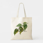 Christelijk "...Maar GOD..." Bouw Tote Bag (Achterkant)