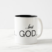 Christelijk "...maar God..." Koffie met combinatie Tweekleurige Koffiemok (Voorkant rechts)