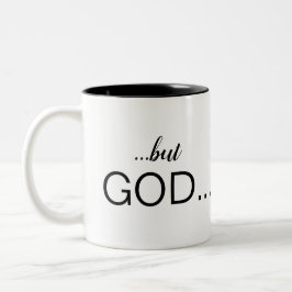 Christelijk "...maar God..." Koffie met combinatie Tweekleurige Koffiemok