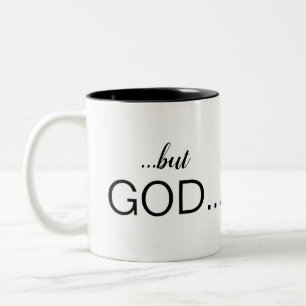 Christelijk "...maar God..." Koffie met combinatie Tweekleurige Koffiemok