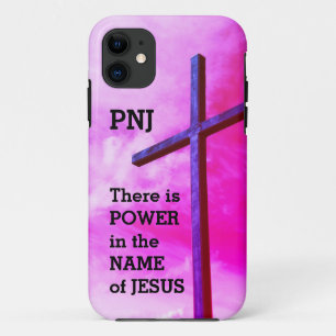 Christelijk   MACHT IN NAAM VAN JESUS   Roze Case-Mate iPhone Case