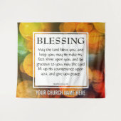 Christelijk MAG DE LORD BLESS JE Kerk Wandkleed (Voorkant (horizontaal))