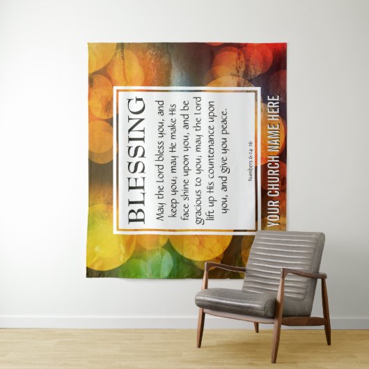 Christelijk MAG DE LORD BLESS JE Kerk Wandkleed (In situ)