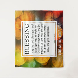 Christelijk MAG DE LORD BLESS JE Kerk Wandkleed