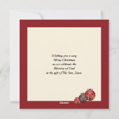 Christelijk | MAG DE LORD ZWES JE MAKEN | Kerstmis Feestdagenkaart (Achterkant)