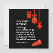 Christelijk MAG HET LORD ZWART DAT JE Kerstmis HEB Feestdagenkaart (Voorkant)