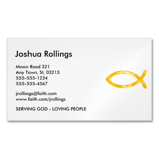 Christelijk Magnetisch Visitekaartje (Voorkant)