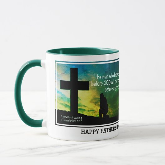 CHRISTELIJK MAN DAT KNIELT VOOR GODS VADERDAG MOK (Links)