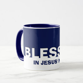 Christelijk marineblauw BLESSED Mok