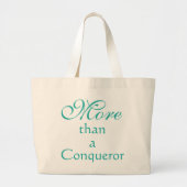 Christelijk Meer dan een veroveraar Grote Tote Bag (Voorkant)