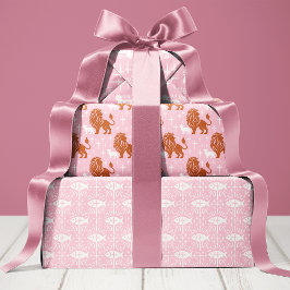 Christelijk Meisje Baby shower Religieus Inpakpapier Vel