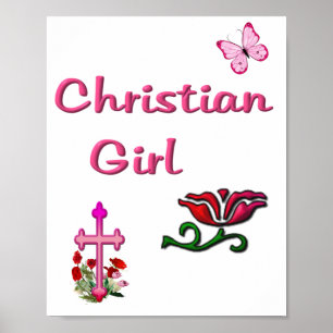 Christelijk meisje poster