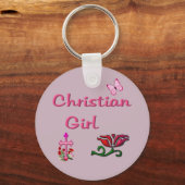Christelijk meisje  sleutelhanger (Voorkant)
