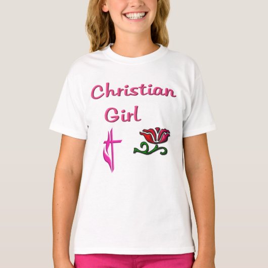 Christelijk meisje t-shirt (Voorkant)