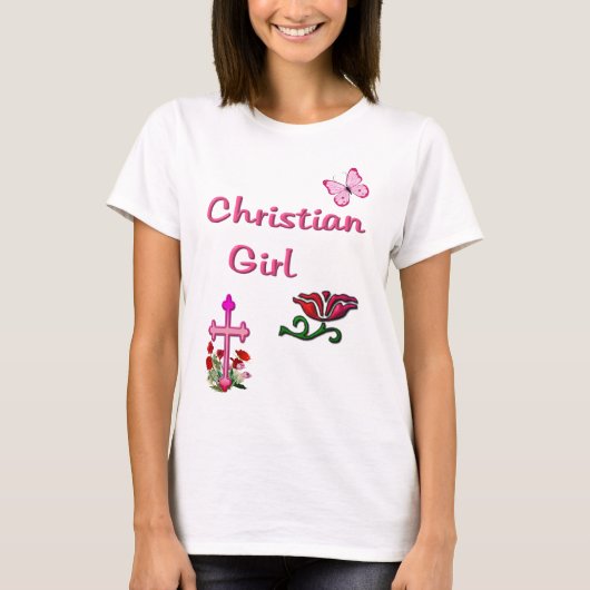 Christelijk meisje t-shirt (Voorkant)