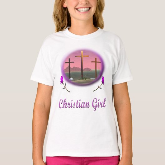 Christelijk meisje t-shirt (Voorkant)