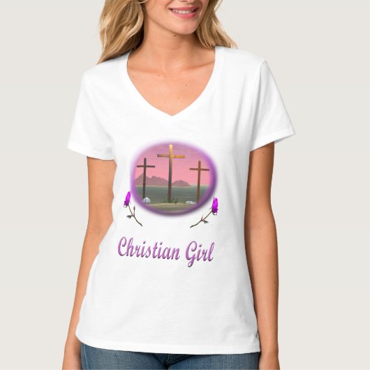 Christelijk meisje t-shirt (Voorkant)