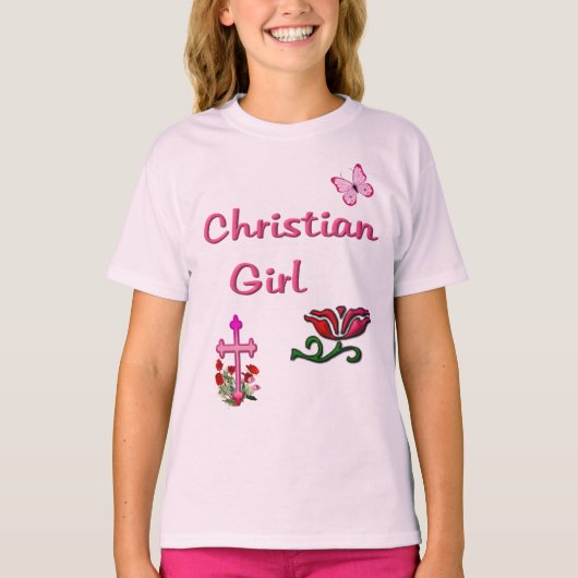 Christelijk meisje t-shirt (Voorkant)