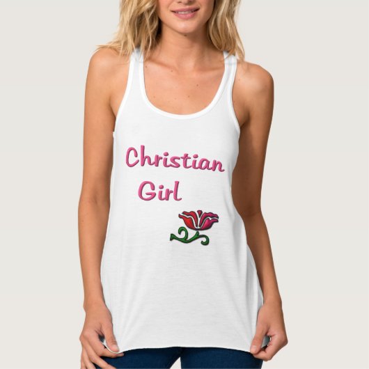 Christelijk meisje tanktop (Voorkant)