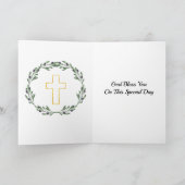 Christelijk Meisjes Kleindochter Bevestiging Kaart (Binnen)