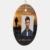 Christelijk Memorial Hunter Jacht Stalking Game Keramisch Ornament (Rechts)