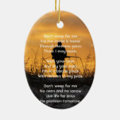 Christelijk Memorial Hunter Jacht Stalking Game Keramisch Ornament (Achterkant)