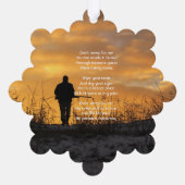 Christelijk Memorial Hunter Jacht Stalking Game Ornament Kaart (Achterkant)