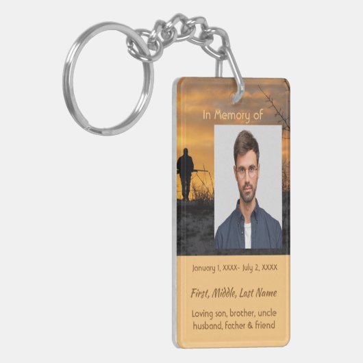 Christelijk Memorial Hunter Jacht Stalking Game Sleutelhanger (Voorkant Links)