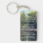 Christelijk Memorial Keepsake Lake Pond Park Ducks Sleutelhanger (Voorkant)