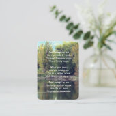 Christelijk Memorial Keepsake Lake Pond Park Ducks Visitekaartje (Staand voorkant)