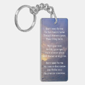 Christelijk Memorial Keepsake Zee Sky Cloud Island Sleutelhanger (Voorkant Links)