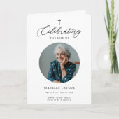 Christelijk Memorial Photo Obituary Service-progra Kaart (Voorkant)