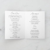 Christelijk Memorial Photo Obituary Service-progra Kaart (Binnen)