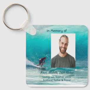 Christelijk memoriekadootje Wave Surfer Water Sleutelhanger