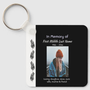 Christelijk memoriekleinod veer Tribal Boho Sleutelhanger