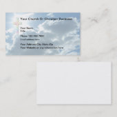 Christelijk met Thema Cross en Sky Visitekaartje (Voorkant / Achterkant)