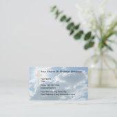 Christelijk met Thema Cross en Sky Visitekaartje (Staand voorkant)