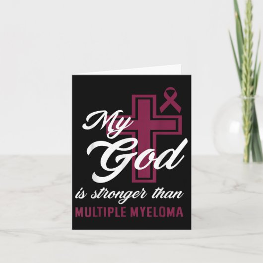 Christelijk mijn God is sterker dan multipel myelo Kaart (Voorkant)