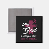 Christelijk mijn God is sterker dan multipel myelo Magneet (Voorkant / Achterkant)