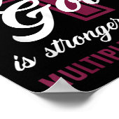 Christelijk mijn God is sterker dan multipel myelo Poster (Hoek)